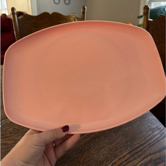 Vintage Sun-Valley Melmac Chicago serving platter pink - Picture 3 of 3